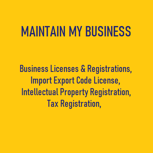 MAINTAIN MY BUSINESS